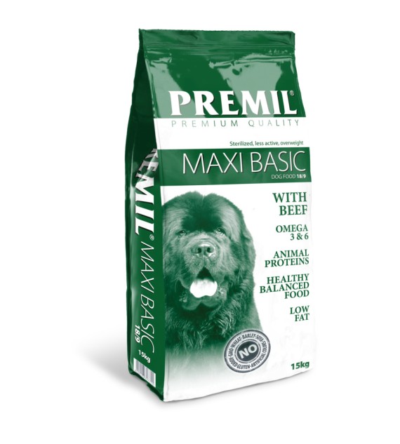 Premil Maxi Basic с говеждо- 15 kg, Premium