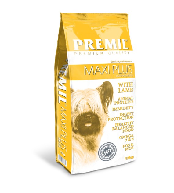 Premil Maxi Plus с агнешко - 15kg, Premium