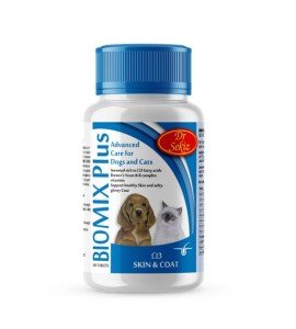 Semaco BIOMIX Plus Omega 3 - За здрава кожа, красива козина и силна имунна система - за кучета и котки - 100 таблетки