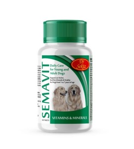 Semaco SEMAVIT - Витамини и минерали за млади и пораснали кучета от 1 до 7 години - 100 таблетки