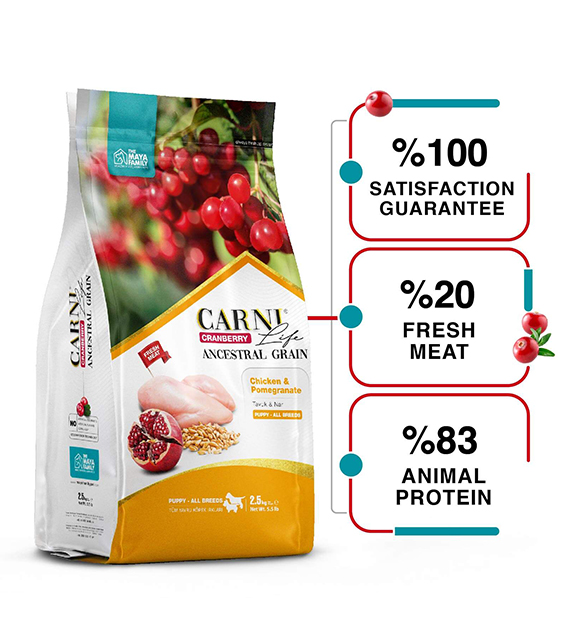 Carni Life Cranberry PUPPY ALL Breeds С ПИЛЕ И НАР за всички породи кучета - 12kg, Hyper Premium